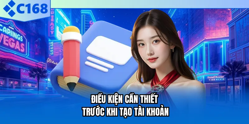 Điều kiện cần thiết trước khi tạo tài khoản Điều kiện cần thiết trước khi tạo tài khoản