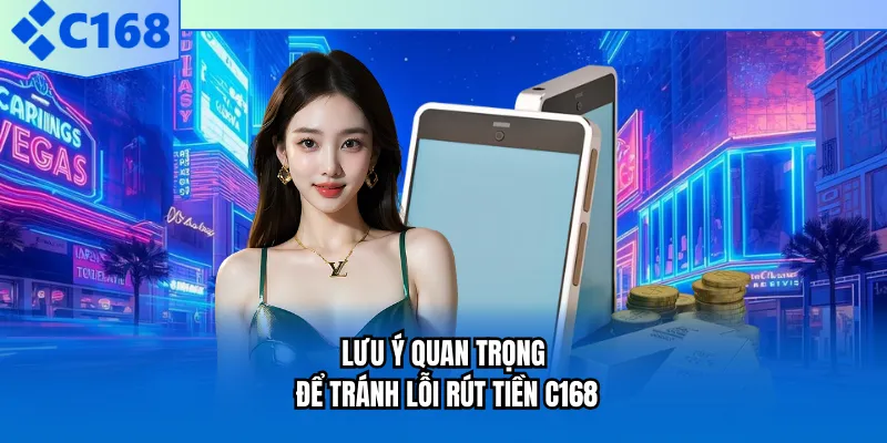 Lưu ý quan trọng để tránh lỗi rút tiền C168 Lưu ý quan trọng để tránh lỗi rút tiền C168